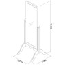 Bordeaux Chalk Oak Cheval Mirror Bordeaux Chalk Oak Cheval Mirror