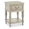 Bordeaux Chalk Oak Lamp Table With Drawer Bordeaux Chalk Oak Lamp Table With Drawer