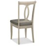 Bordeaux Chalk Oak Slat Dining Chair - Titanium Fabric (Pair) Bordeaux Chalk Oak Slat Dining Chair - Titanium Fabric (Pair)