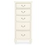 Bordeaux Ivory 5 Drawer Tall Chest Bordeaux Ivory 5 Drawer Tall Chest