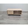 Brunel Chalk Oak & Gunmetal Narrow Entertainment Unit - Grade A1 - Ref #0026 Brunel Chalk Oak & Gunmetal Narrow Entertainment Unit - Grade A1 - Ref #0026
