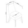 Brunel Gunmetal Upholstered Fixed Chair - Cold Steel (Single) Brunel Gunmetal Upholstered Fixed Chair - Cold Steel (Single)