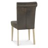 Chartreuse Aged Oak - Bonded Leather Chairs (Pair) Chartreuse Aged Oak - Bonded Leather Chairs (Pair)