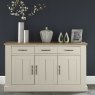 Chartreuse Aged Oak & Antique White 3 Door Sideboard - Grade A2 - Ref #0195