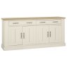 Chartreuse Aged Oak & Antique White 4 Door Sideboard Chartreuse Aged Oak & Antique White 4 Door Sideboard