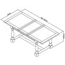 Chartreuse Aged Oak & Antique White 4-6 Extension Table Chartreuse Aged Oak & Antique White 4-6 Extension Table