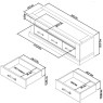 Chartreuse Aged Oak & Antique White Entertainment Unit Chartreuse Aged Oak & Antique White Entertainment Unit
