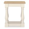 Chartreuse Aged Oak & Antique White Lamp Table Chartreuse Aged Oak & Antique White Lamp Table