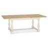 Chartreuse Aged Oak & Antique White Set - 4-10 Table & 6 Titanium Chairs Chartreuse Aged Oak & Antique White Set - 4-10 Table & 6 Titanium Chairs