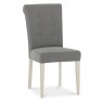 Chartreuse Antique White Uph Chair - Smoke Grey (Pair) Chartreuse Antique White Uph Chair - Smoke Grey (Pair)
