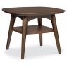Oslo Walnut Lamp Table With Shelf