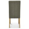 Parker Light Oak Square Back Chair - Black Gold Fabric (Pair) Parker Light Oak Square Back Chair - Black Gold Fabric (Pair)