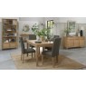Parker Light Oak Square Back Chair - Black Gold Fabric (Pair) Parker Light Oak Square Back Chair - Black Gold Fabric (Pair)