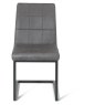 Turin Light Oak 6 Seater Table & 6 Lewis Distressed Dark Grey Fabric Cantilever Chairs Turin Light Oak 6 Seater Table & 6 Lewis Distressed Dark Grey Fabric Cantilever Chairs