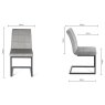 Turin Light Oak 6-10 Seater Table & 6 Lewis Grey Velvet Cantilever Chairs Turin Light Oak 6-10 Seater Table & 6 Lewis Grey Velvet Cantilever Chairs