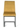 Turin Light Oak 6-10 Seater Table & 6 Lewis Mustard Velvet Cantilever Chairs Turin Light Oak 6-10 Seater Table & 6 Lewis Mustard Velvet Cantilever Chairs