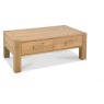 Turin Light Oak Coffee Table With Drawers Turin Light Oak Coffee Table With Drawers