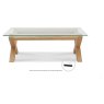 Turin Light Oak Glass Coffee Table Turin Light Oak Glass Coffee Table