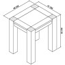 Turin Light Oak Lamp Table Turin Light Oak Lamp Table