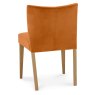Turin Light Oak Low Back Uph Chair - Harvest Pumpkin Velvet Fabric (Pair) Turin Light Oak Low Back Uph Chair - Harvest Pumpkin Velvet Fabric (Pair)