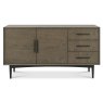 Vintage Weathered Oak & Peppercorn Wide Sideboard Vintage Weathered Oak & Peppercorn Wide Sideboard