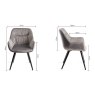 Vintage Weathered Oak 4 Seater Table & 4 Oxford Grey Velvet Chairs Vintage Weathered Oak 4 Seater Table & 4 Oxford Grey Velvet Chairs