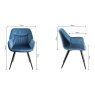 Vintage Weathered Oak 6 Seater Table & 6 Oxford Petrol Blue Velvet Chairs Vintage Weathered Oak 6 Seater Table & 6 Oxford Petrol Blue Velvet Chairs