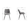 Vintage Weathered Oak 6 Seater Table & 6 Seurat Grey Velvet Chairs Vintage Weathered Oak 6 Seater Table & 6 Seurat Grey Velvet Chairs