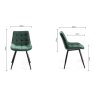 Vintage Weathered Oak 6-8 Seater Table & 6 Seurat Green Velvet Chairs Vintage Weathered Oak 6-8 Seater Table & 6 Seurat Green Velvet Chairs