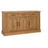 Westbury Rustic Oak 3 Door Sideboard