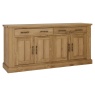 Westbury Rustic Oak 4 Door Sideboard Westbury Rustic Oak 4 Door Sideboard