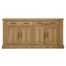 Westbury Rustic Oak 4 Door Sideboard Westbury Rustic Oak 4 Door Sideboard