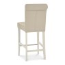 Ashley Antique White Uph Bar Stool - Ivory Bonded Leather (Pair) Ashley Antique White Uph Bar Stool - Ivory Bonded Leather (Pair)