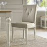 Ashley Antique White Uph Chair - Ivory Bonded Leather (Pair)