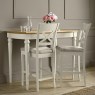 Ashley Antique White X Back Bar Stool - Sand Colour Fabric (Single) Ashley Antique White X Back Bar Stool - Sand Colour Fabric (Single)