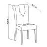 Bentley Designs Montreux Grey Washed Oak & Soft Grey 4-6 Seater Dining Set & 4 Upholstered Chairs in Grey Bonded Leather- cha