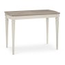 Bentley Designs Montreux Grey Washed Oak & Soft Grey Bar Table Set & 2 Upholstered Bar Stools in Grey Bonded Leather- bar tab