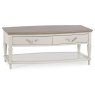Ashley Grey Washed Oak & Soft Grey Coffee Table With Drawers Ashley Grey Washed Oak & Soft Grey Coffee Table With Drawers