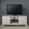 Ashley Grey Washed Oak & Soft Grey Entertainment Unit - Grade A2 - Ref #0030