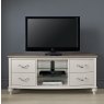 Ashley Grey Washed Oak & Soft Grey Entertainment Unit - Grade A2 - Ref #0408 Ashley Grey Washed Oak & Soft Grey Entertainment Unit - Grade A2 - Ref #0408