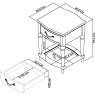 Ashley Grey Washed Oak & Soft Grey Lamp Table With Drawer Ashley Grey Washed Oak & Soft Grey Lamp Table With Drawer