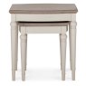 Ashley Grey Washed Oak & Soft Grey Nest Of Lamp Tables Ashley Grey Washed Oak & Soft Grey Nest Of Lamp Tables