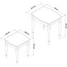 Ashley Grey Washed Oak & Soft Grey Nest of Lamp Tables - Grade A2 - Ref #0332 Ashley Grey Washed Oak & Soft Grey Nest of Lamp Tables - Grade A2 - Ref #0332