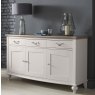 Ashley Grey Washed Oak & Soft Grey Wide Sideboard - Grade A2 - Ref #0515