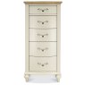 Ashley Pale Oak & Antique White 5 Drawer Tall Chest Ashley Pale Oak & Antique White 5 Drawer Tall Chest