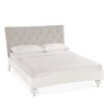 Ashley Soft Grey Uph Bed Diamond Stitch Pebble Grey Fabric Double 135cm Ashley Soft Grey Uph Bed Diamond Stitch Pebble Grey Fabric Double 135cm