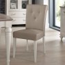 Ashley Soft Grey Upholstered Grey Bonded Leather Chair (Pair)