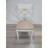 Ashley Soft Grey X Back Chair - Grey Bonded Leather (Single) - Grade A3 - Ref #0545 Ashley Soft Grey X Back Chair - Grey Bonded Leather (Single) - Grade A3 - Ref #0545