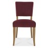 Charleston Rustic Oak Uph Chair - Crimson Velvet Fabric (Pair) Charleston Rustic Oak Uph Chair - Crimson Velvet Fabric (Pair)