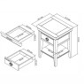 Charlotte White 1 Drawer Nightstand Charlotte White 1 Drawer Nightstand